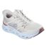 Womens/ladies Engineered Trainers Natural Blue Skechers-4