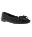 Womens/ladies harpington leather ballerina flats black Dune London-1