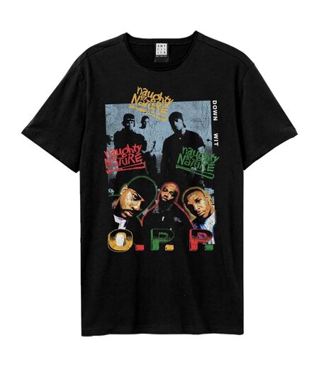 T-shirt Hip Hop Hooray Adulte Noir Amplified