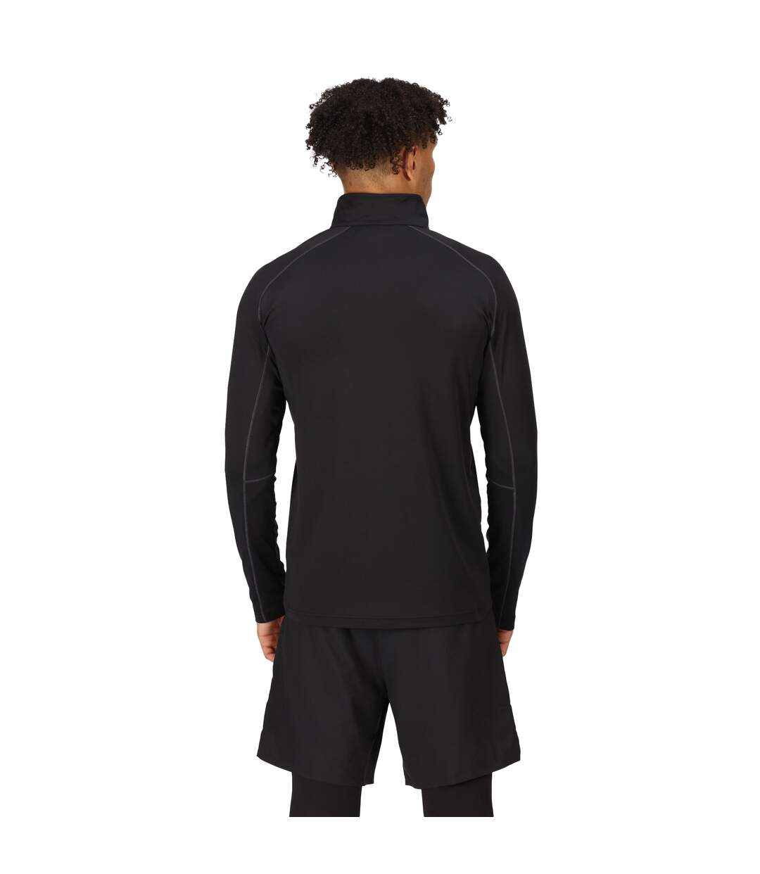 Mens core stretch full zip midlayer black Regatta-4