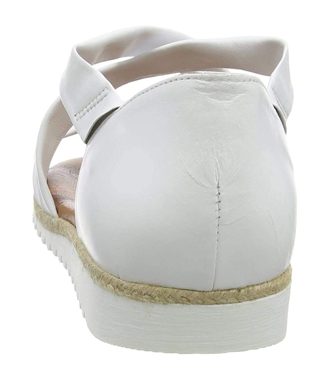 Hush Puppies Womens/Ladies Gemma Espadrille Leather Wedge Sandals (White) - UTFS7634