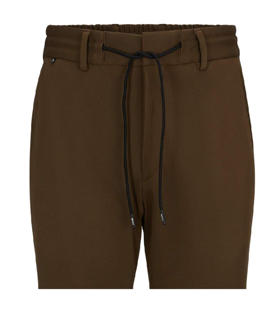 Mens Geniusj Straight Leg Trousers Green Boss-3
