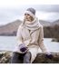 Bonnet Femme Thermiques Tricot avec Doublé Polaire-3