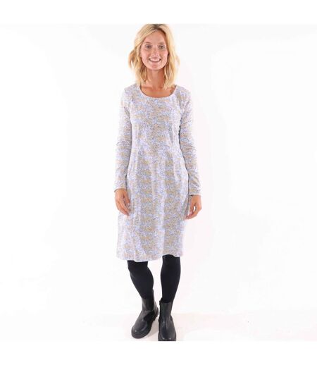 Robe Motif/style Primevère Femme Bleu Jaune Lazy Jacks