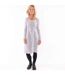 Robe Motif/style Primevère Femme Bleu Jaune Lazy Jacks-1