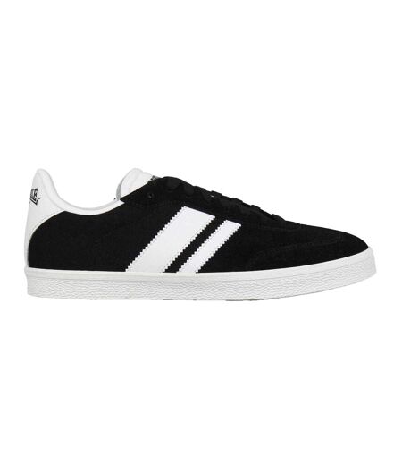 Mens Hayes Suede Trainers Black Lonsdale