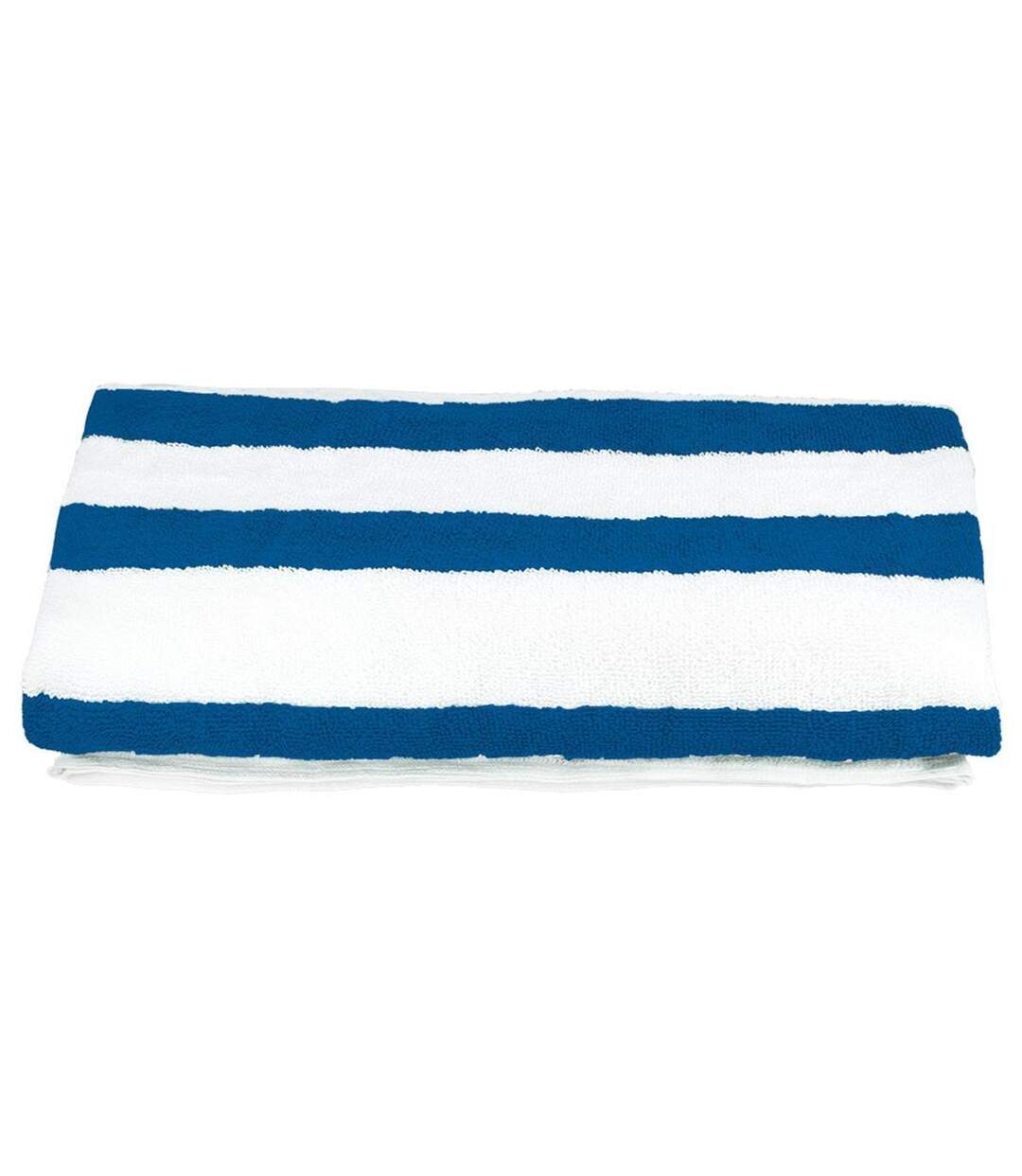 Serviette de toilette - REF POOL - bleu roi et blanc-1