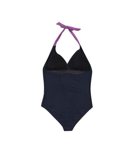 Maillot de bain 1 pièce flavia femme bleu marine / violet Regatta