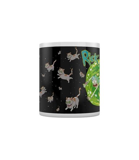 Rick And Morty - Mug FLOATING CAT DIMENSION (Noir / Vert) (Taille unique) - UTPM2797