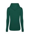 AWDis Just Hoods Womens/Ladies Girlie College Pullover Hoodie (Bottle Green)
