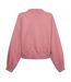 Womens/ladies Fleece V Neck Sweatshirt Muted Berry Levis-2