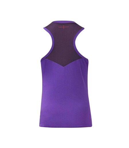 Débardeur Sans Manches Motif/style Rugby Angleterre Femme Rose Violet Rouge Umbro