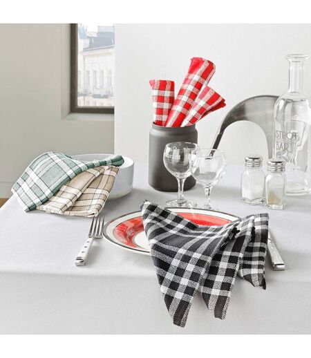 Lot de 3 Serviettes de Table Traditio 45x45cm Vert Cèdre