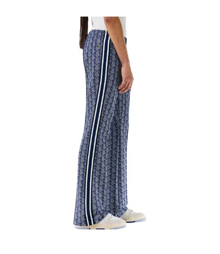 Pantalon De Jogging Motif/style Monogramme Femme Bleu Méthyle Lacoste