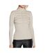 Pull Gris/Beige Brillant Femme Morgan Mentosa - S