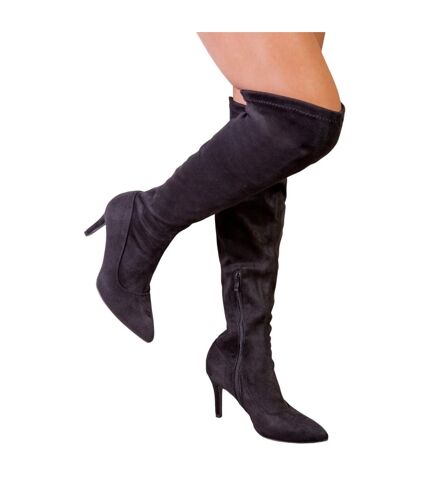 Bottes hauteur genoux lexi femme noir Where´s That From