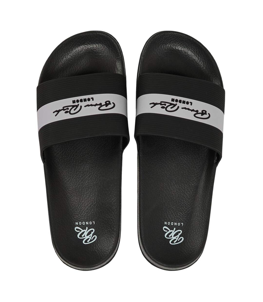 Mens Aurelio Sliders Black Born Rich-3