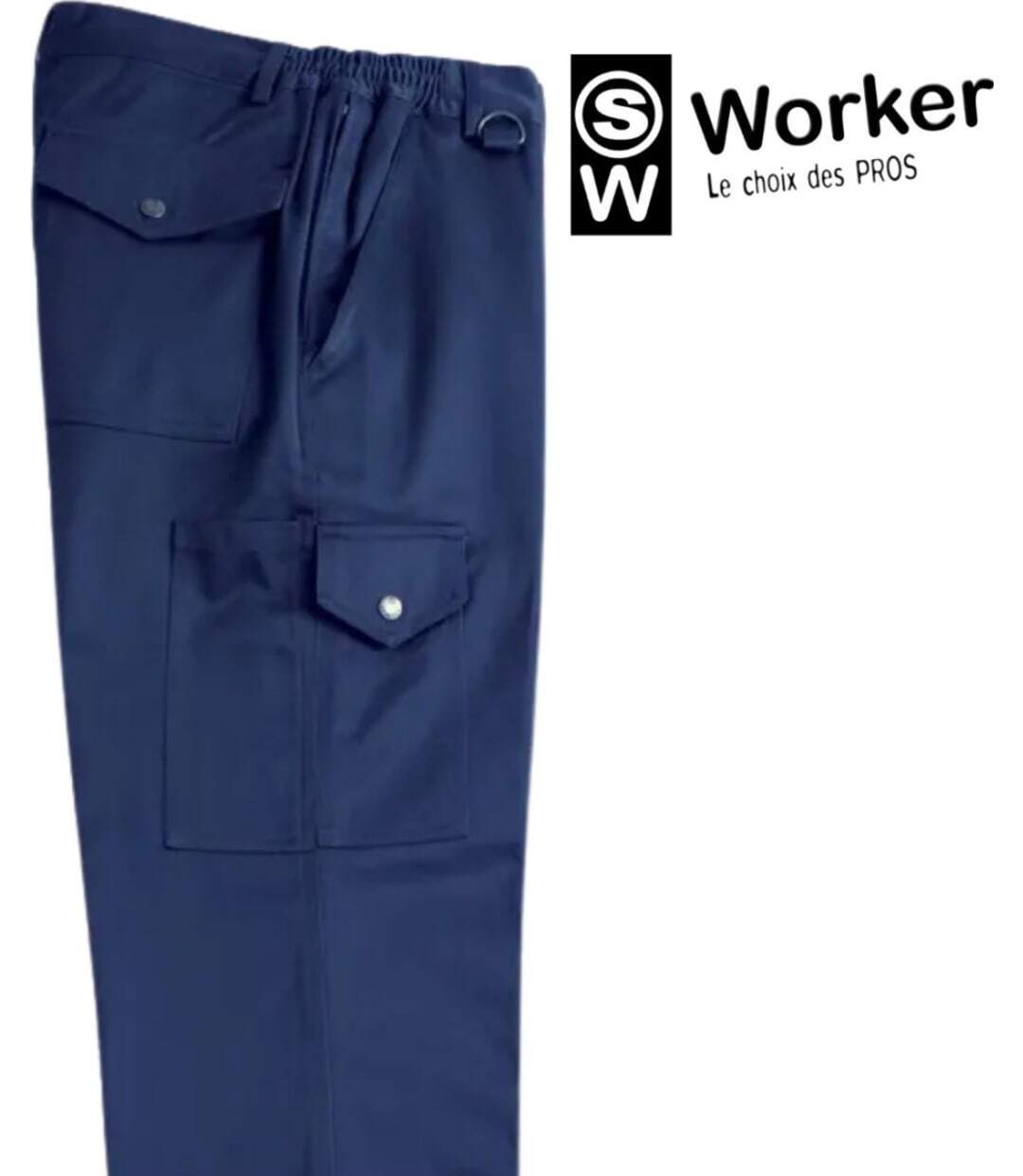 WORKER K569 — Pantalon de travail bleu : robustesse moleskine et liberté de mouvement-4