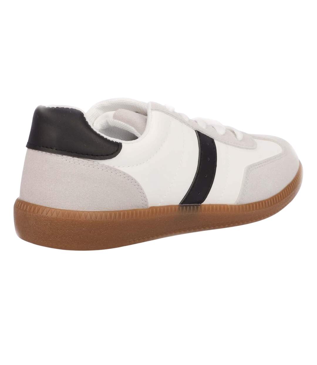 Baskets Style Panneau Contrasté Femme Blanc Where´s That From-2