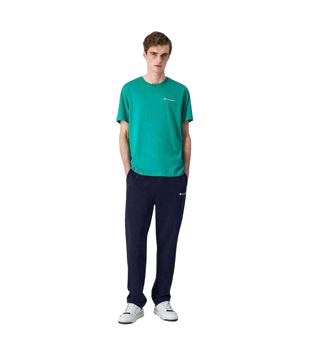 T-shirt Manches Courtes Homme Vert Champion-4