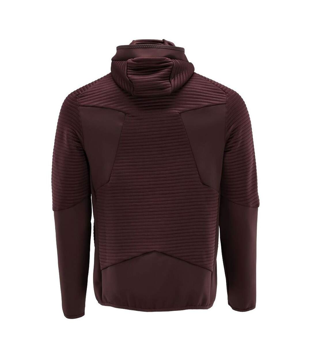 Mens Customised Hooded Fleece Jacket Bordeaux Mascot-2