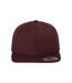 Unisex Adult Classic Snapback Cap Maroon Flexfit-2