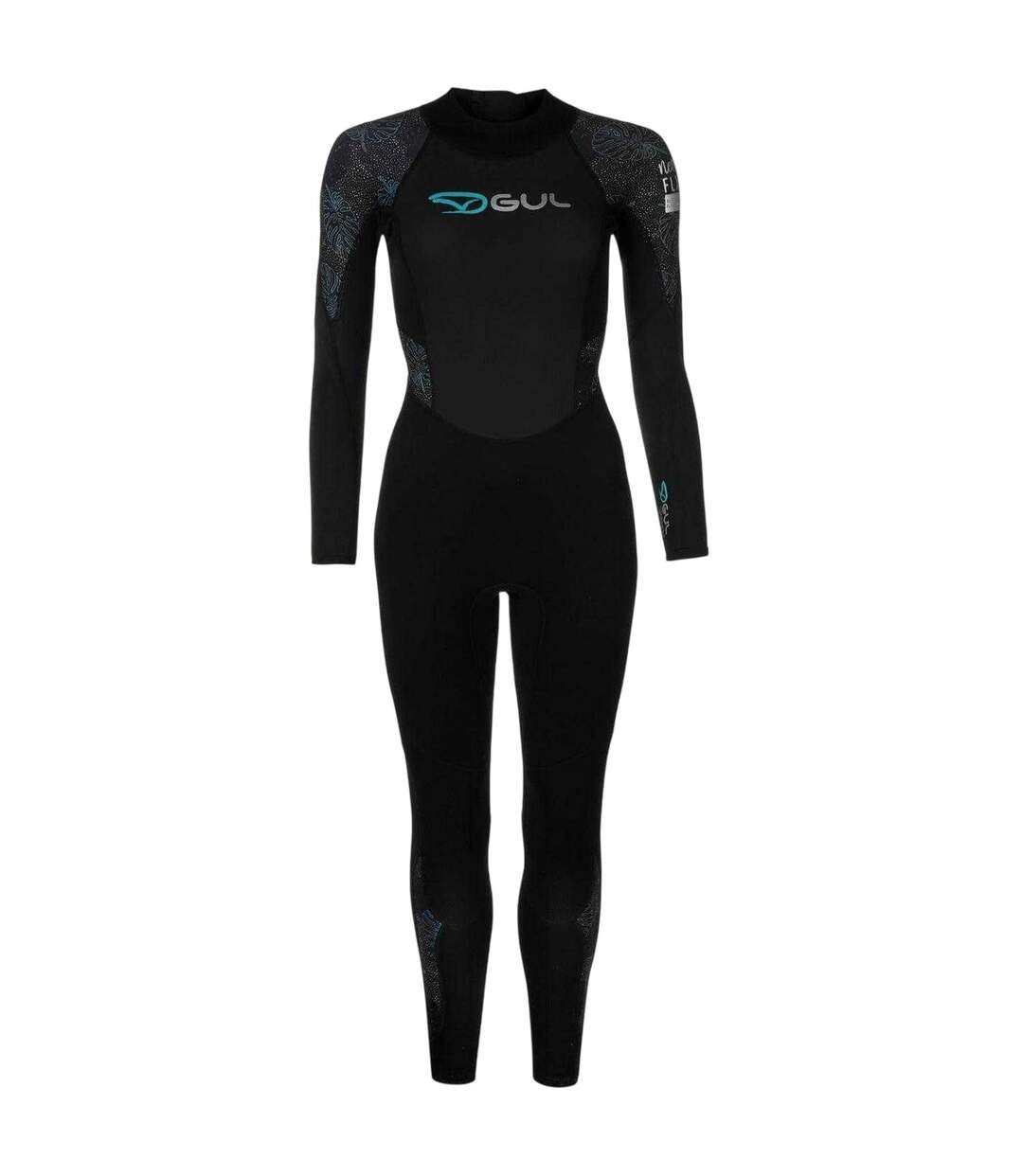 Womens/ladies Core Full Wetsuit Black Gul-2