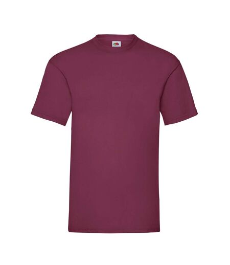 T-shirt Valueweight Homme Bordeaux Fruit Of The Loom