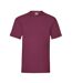 T-shirt Valueweight Homme Bordeaux Fruit Of The Loom-1