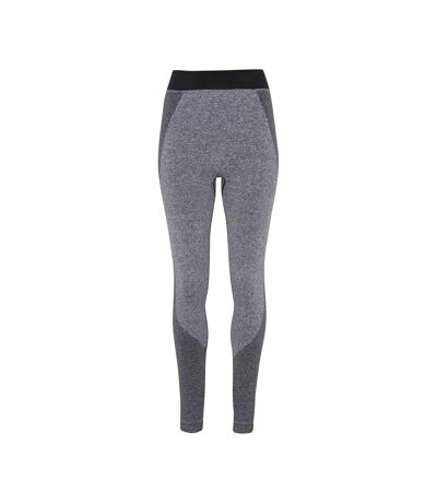 Womens/ladies seamless 3d fit multi sport sculpt leggings charcoal TriDri