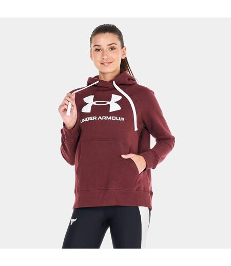 Sweat À Capuche Rival Femme Rouge Under Armour
