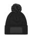 Bonnet Unisexe Pour Adultes Snowstar Printers Noir Gris Beechfield-2