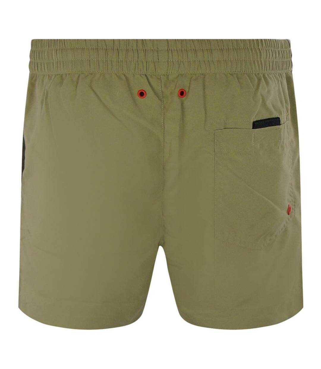 Short De Bain Motif/style Logo Homme Vert Diesel-2