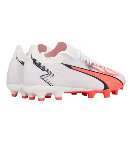 Chaussures De Foot Ultra Match Homme Blanc Orange Puma