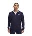 Veste À Capuche Bande Sur Manches Homme Bleu Nuit Blanc Under Armour-1