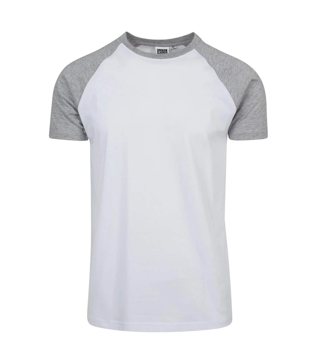 T-shirt Manches Raglan Motif/style Contrasté Homme Blanc Gris Urban Classics-1