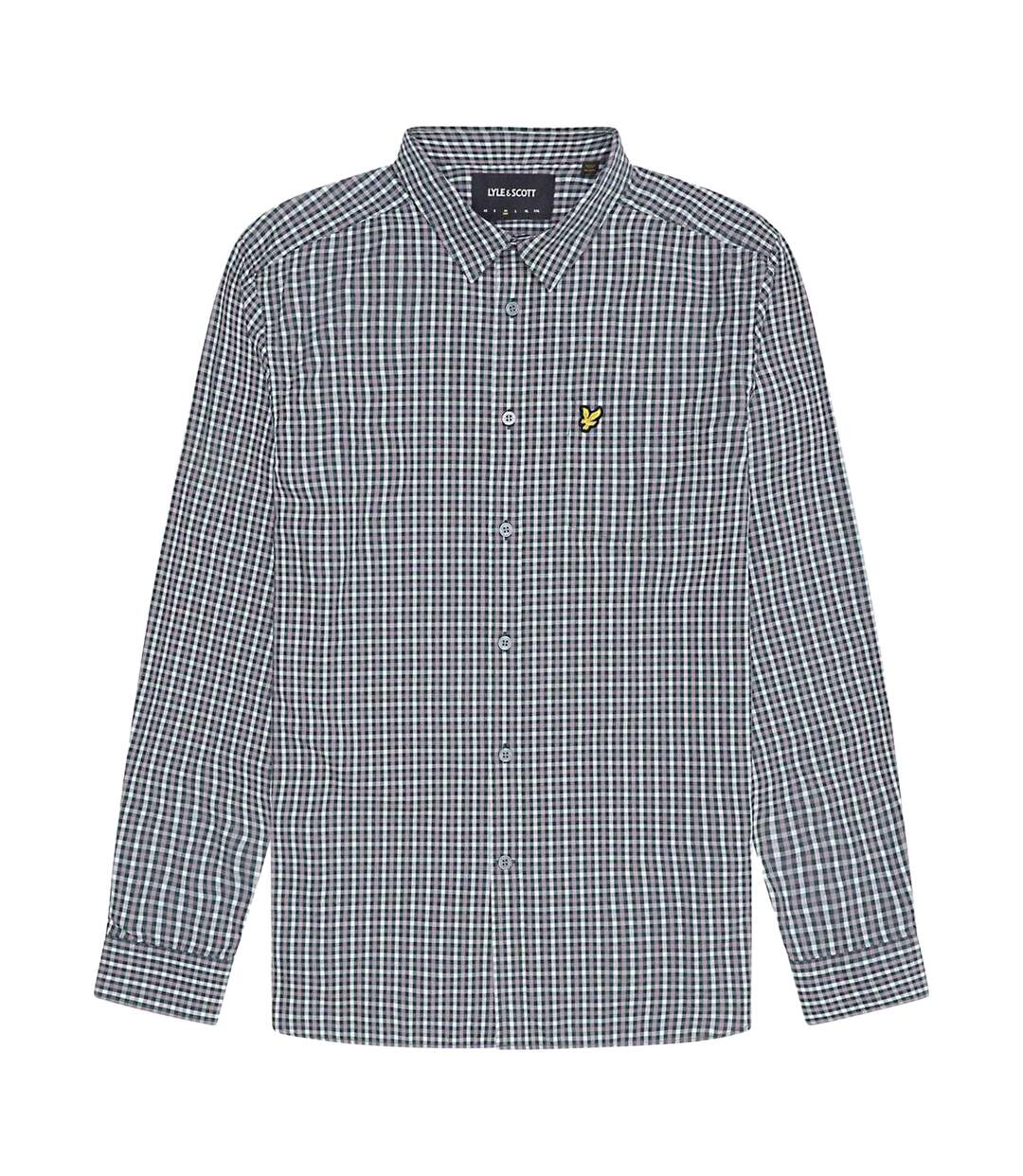 Chemise À Boutons Homme Bleu Lyle & Scott-2