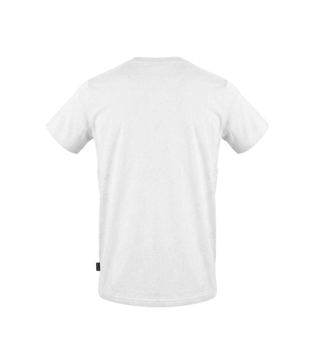 Mens Logo Ribbed Collar T-shirt White Aquascutum-2