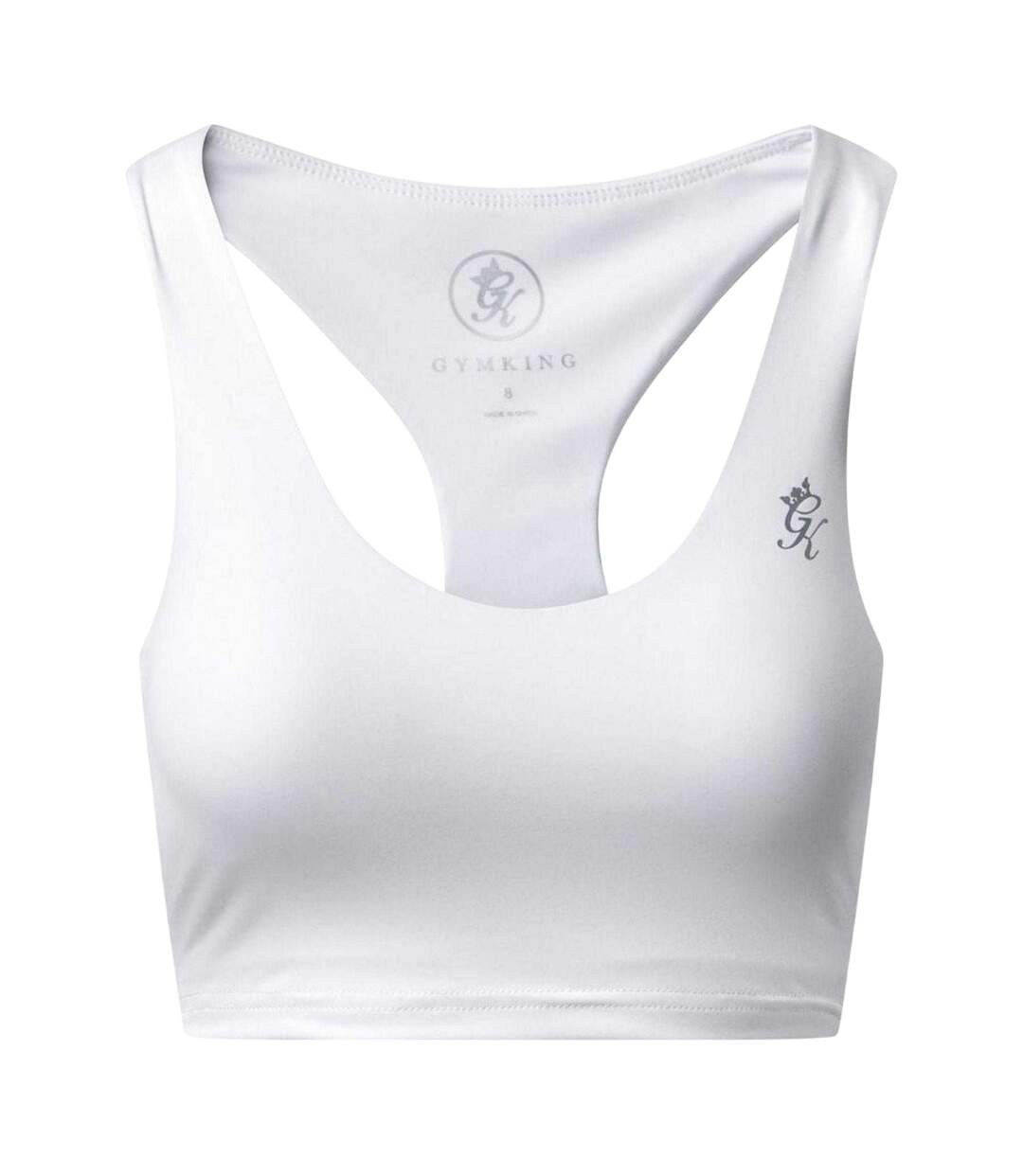Womens/ladies 365 Sports Bra White Gym King-1