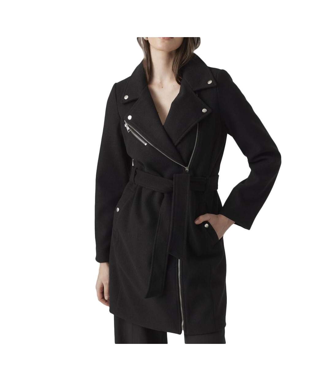 Veste noire femme vero moda pop - s-1