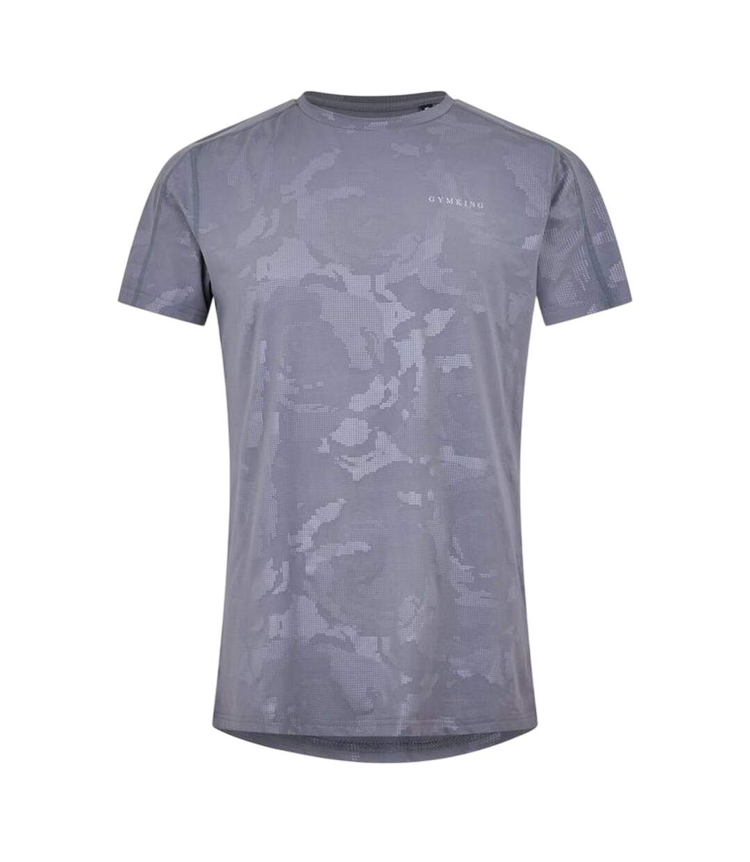 Mens Debossed T-shirt Gunmetal Gym King-2