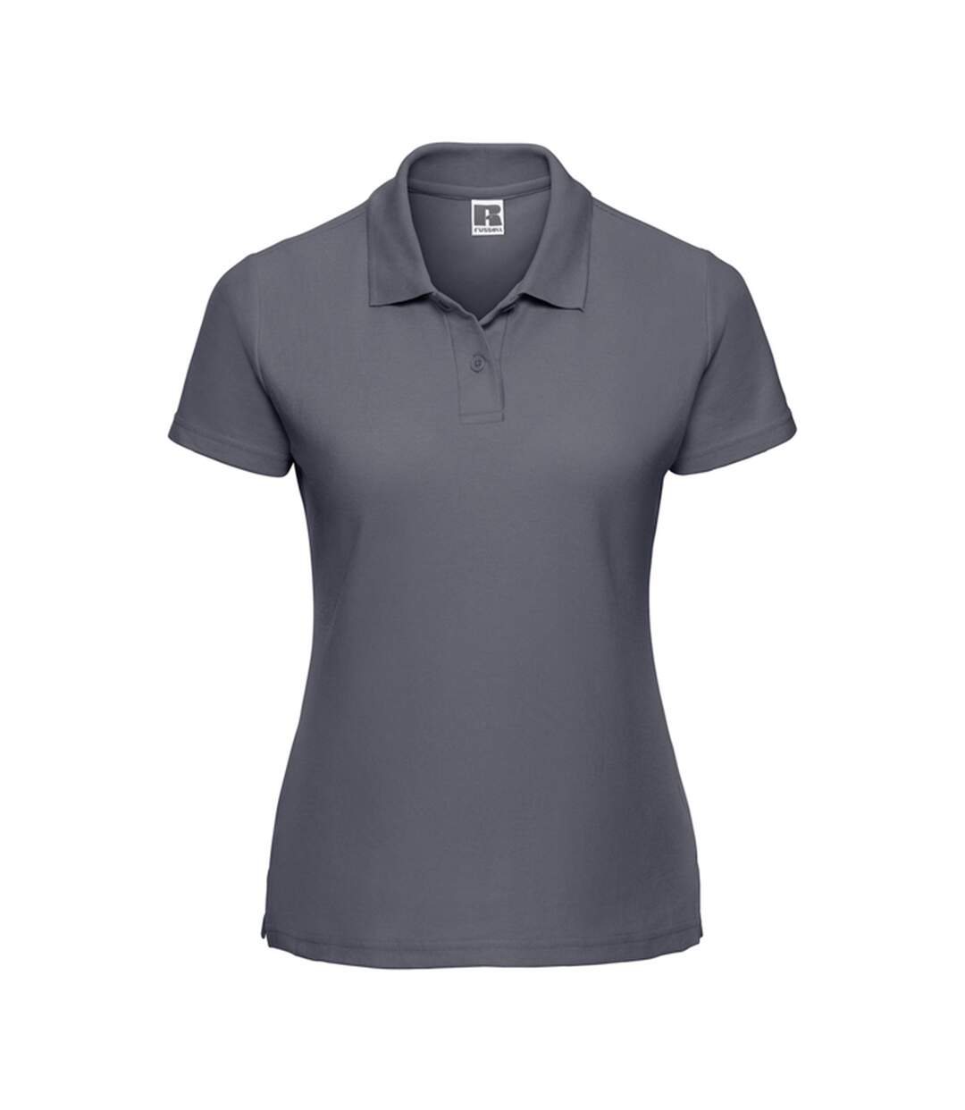 Polo Classic Femme Gris Foncé Uni Russell-1