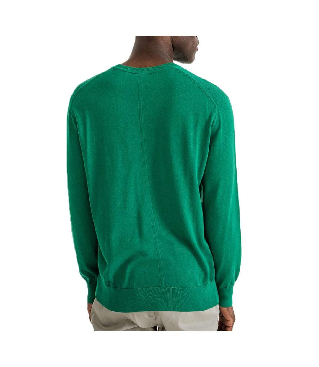 Pull vert homme calvin klein jeans ls supima-2