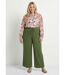 Pantalon fluide avec lin, effet naturel-3