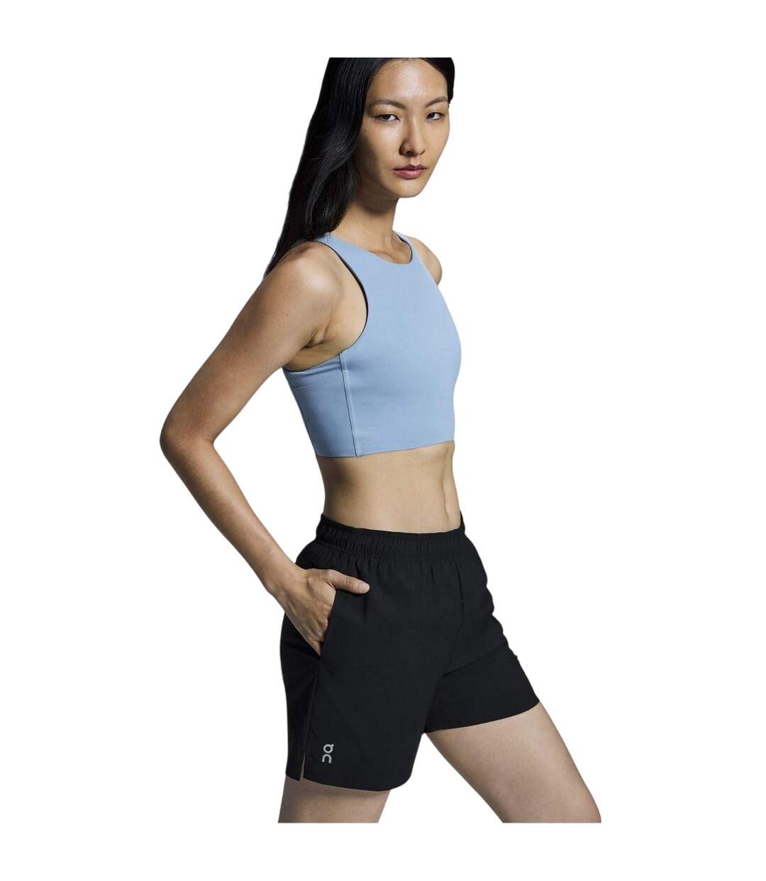 Womens/ladies Core Running Shorts Black On Running-4
