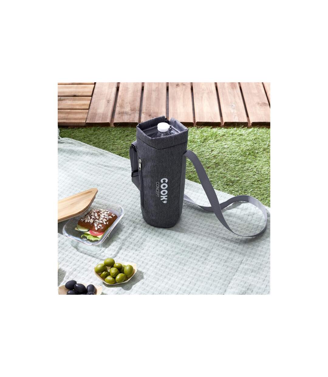 Sac Fraîcheur Bouteille 1,5L Gris-5