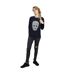 Disney Sweatshirt femme/femme avec tête de mort Clochette (Bleu marine) - UTBI40863-4