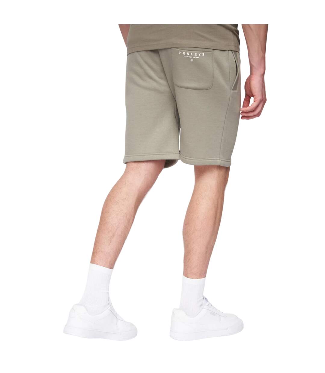 Short de jogging aitchen homme vieux vert kaki Henleys-2