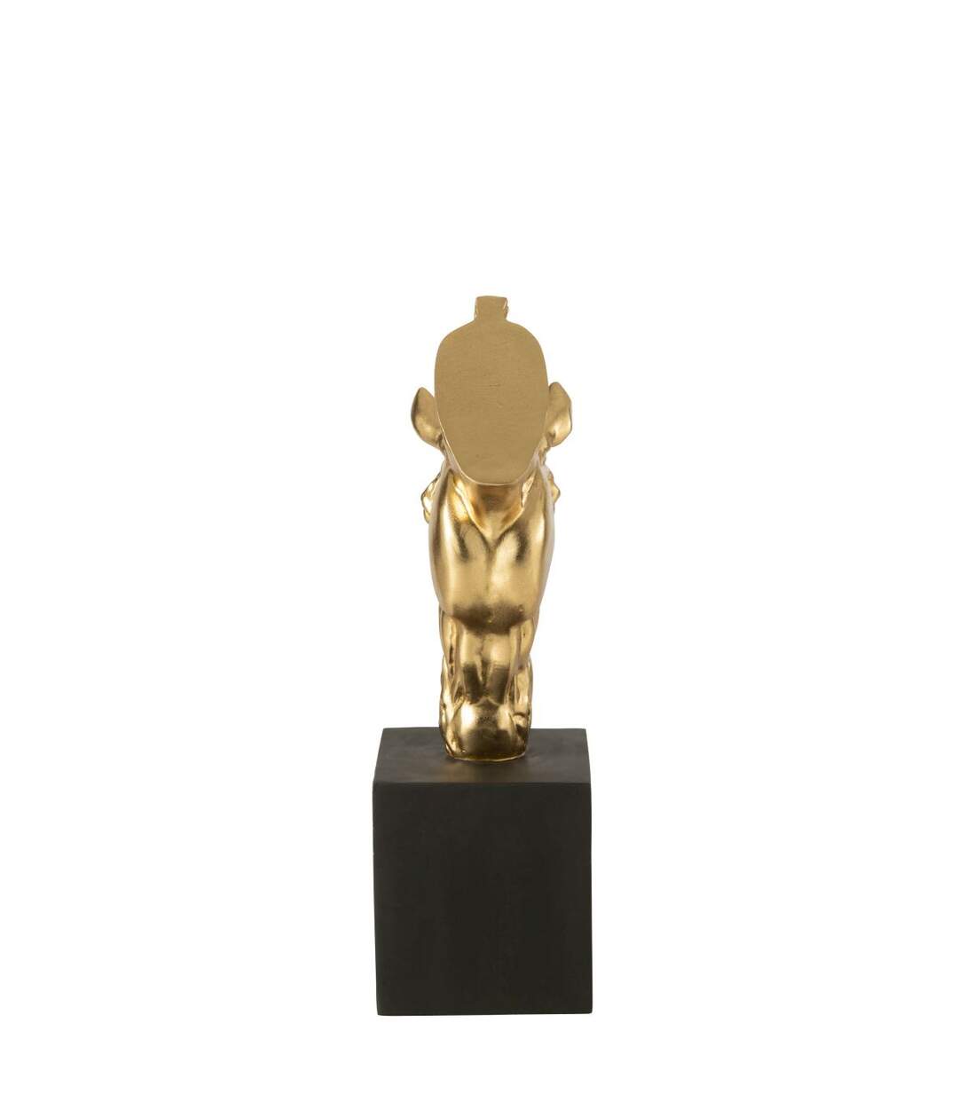 Tête de Cheval sur Socle Hollywood 44cm Doré-4