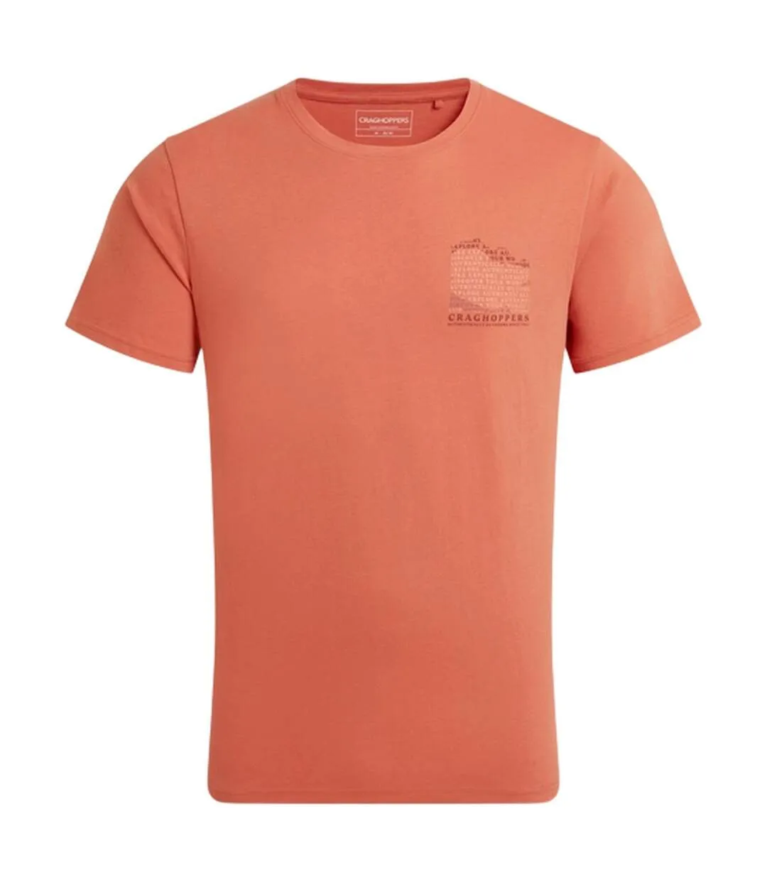 Mens Lucent Ii Mountain Back Print Short-sleeved T-shirt Sahara Craghoppers-2